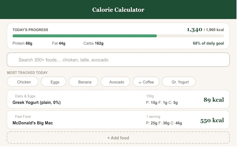 NutriCalc screenshot 4