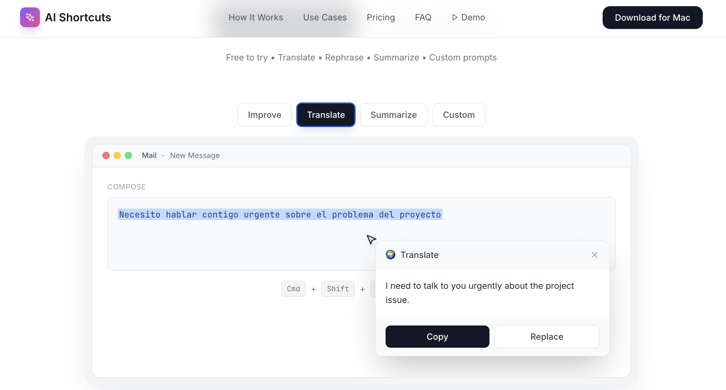 AI Hotkeys - Screenshot 3 showing product features and functionality
