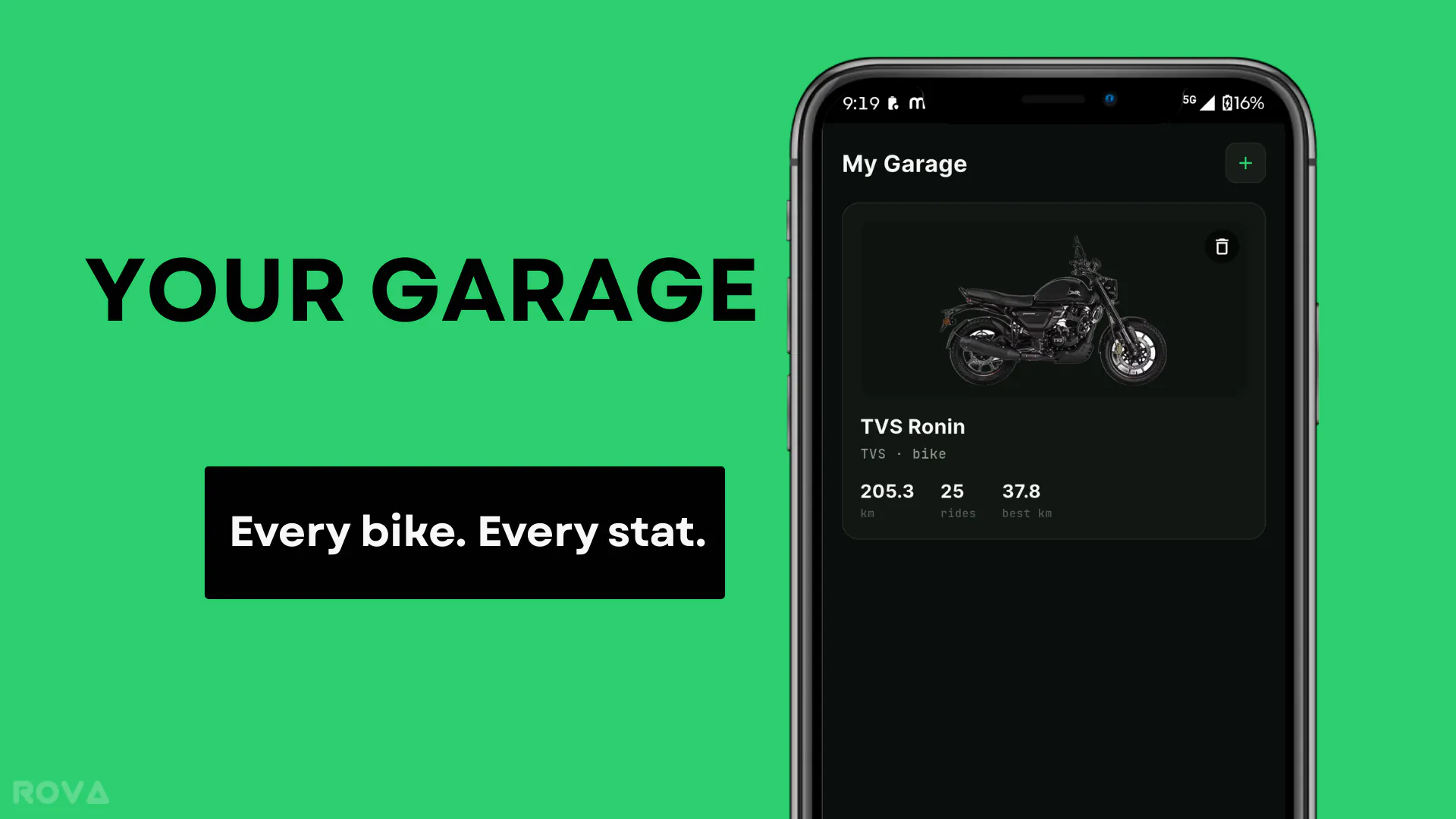ROVA — Ride tracking App gallery image