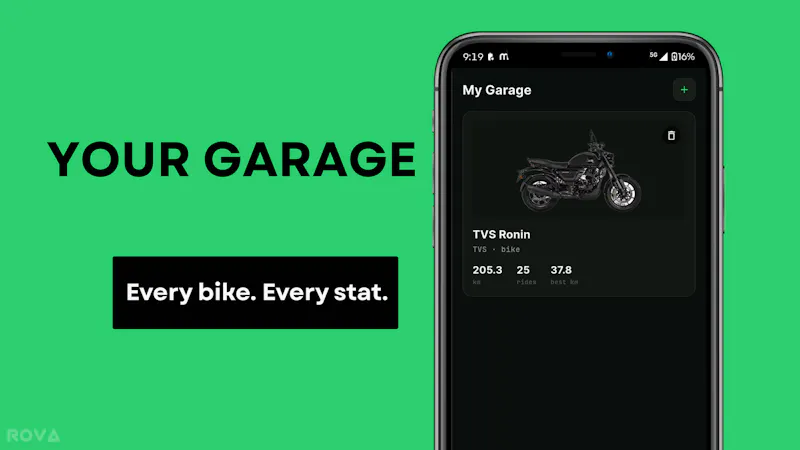 ROVA — Ride tracking App screenshot 2