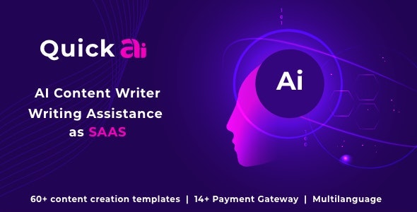 Quickai Openai -AI 작문 보조원 - AI 작문 및 콘텐츠 제작자는 SaaS입니다 미디어 1