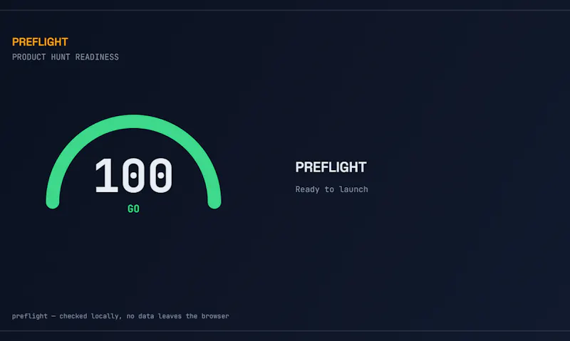 PREFLIGHT — Launch Readiness Check screenshot 1