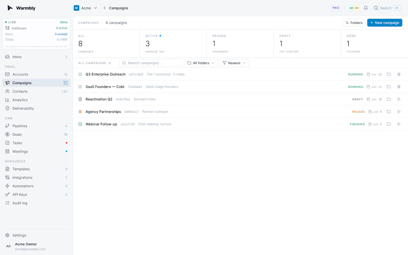 Warmbly screenshot 2