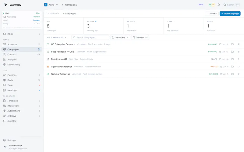 Warmbly screenshot 2