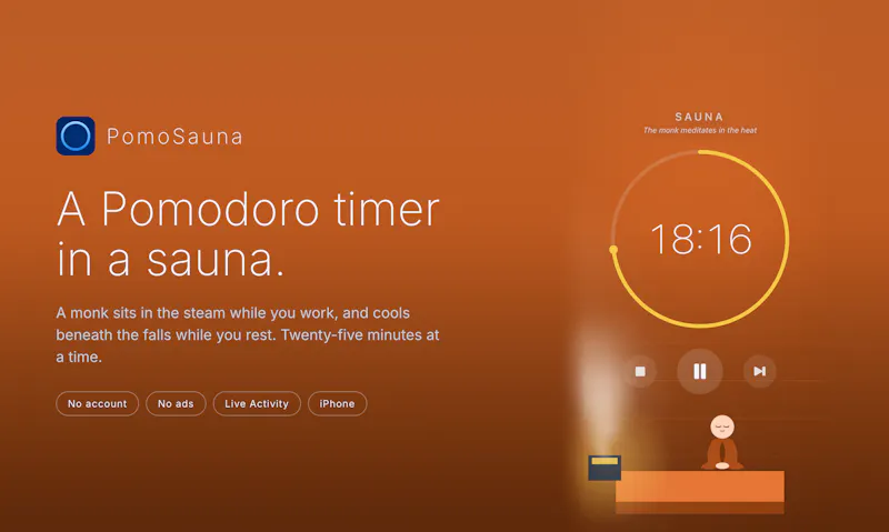 PomoSauna screenshot 2