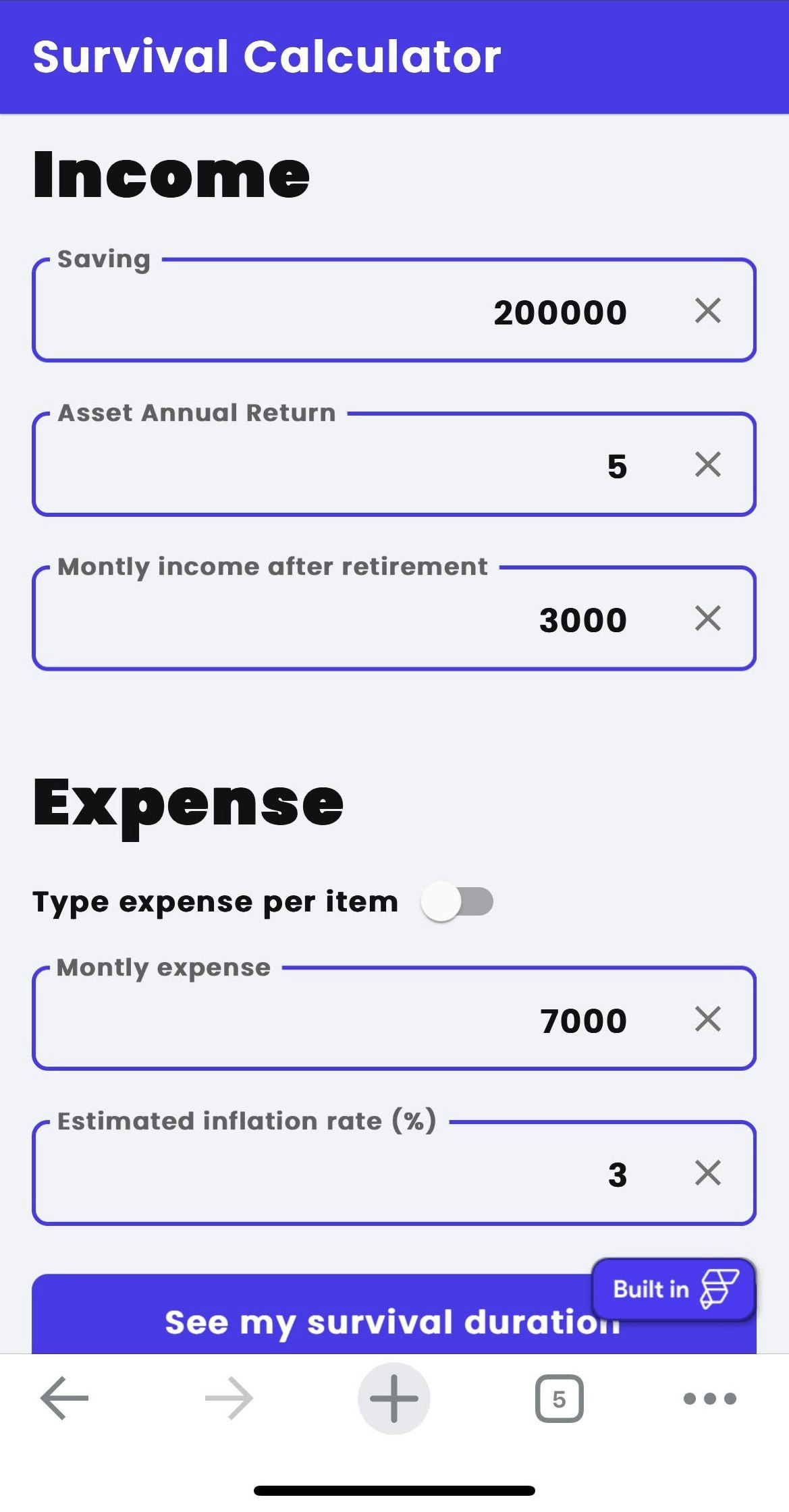 Survival Calculator Product Information, Latest Updates, and Reviews