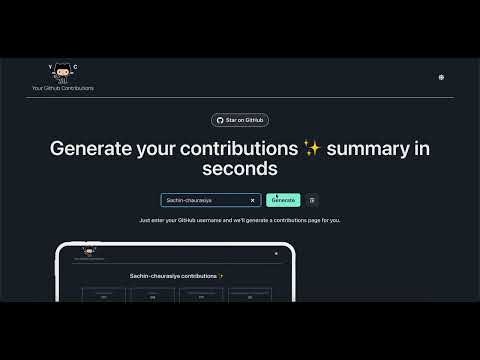 Your GitHub Contributions gallery image
