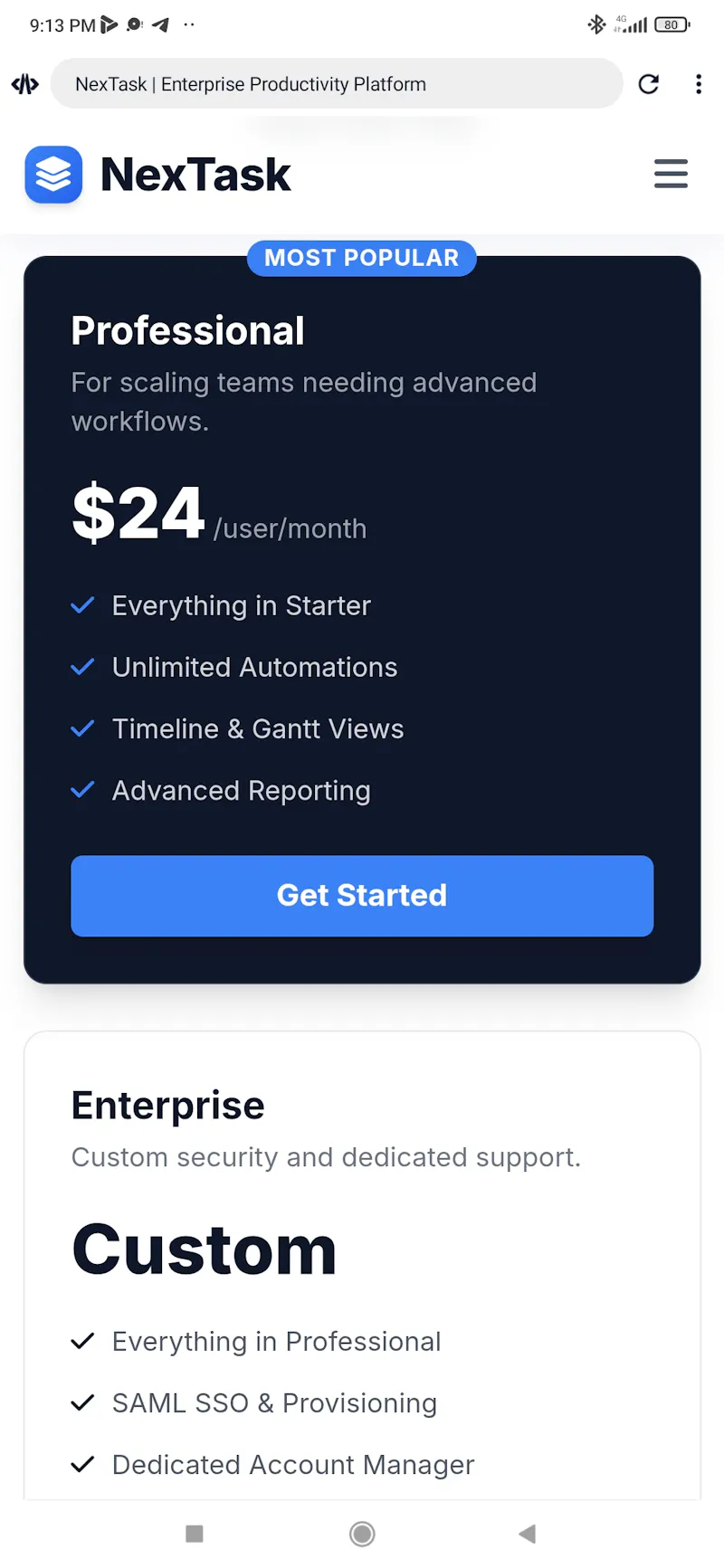 NexTask screenshot 10