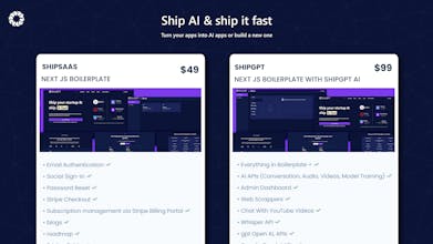 Learn, Build & Ship SaaS with ShipGPT  gallery image