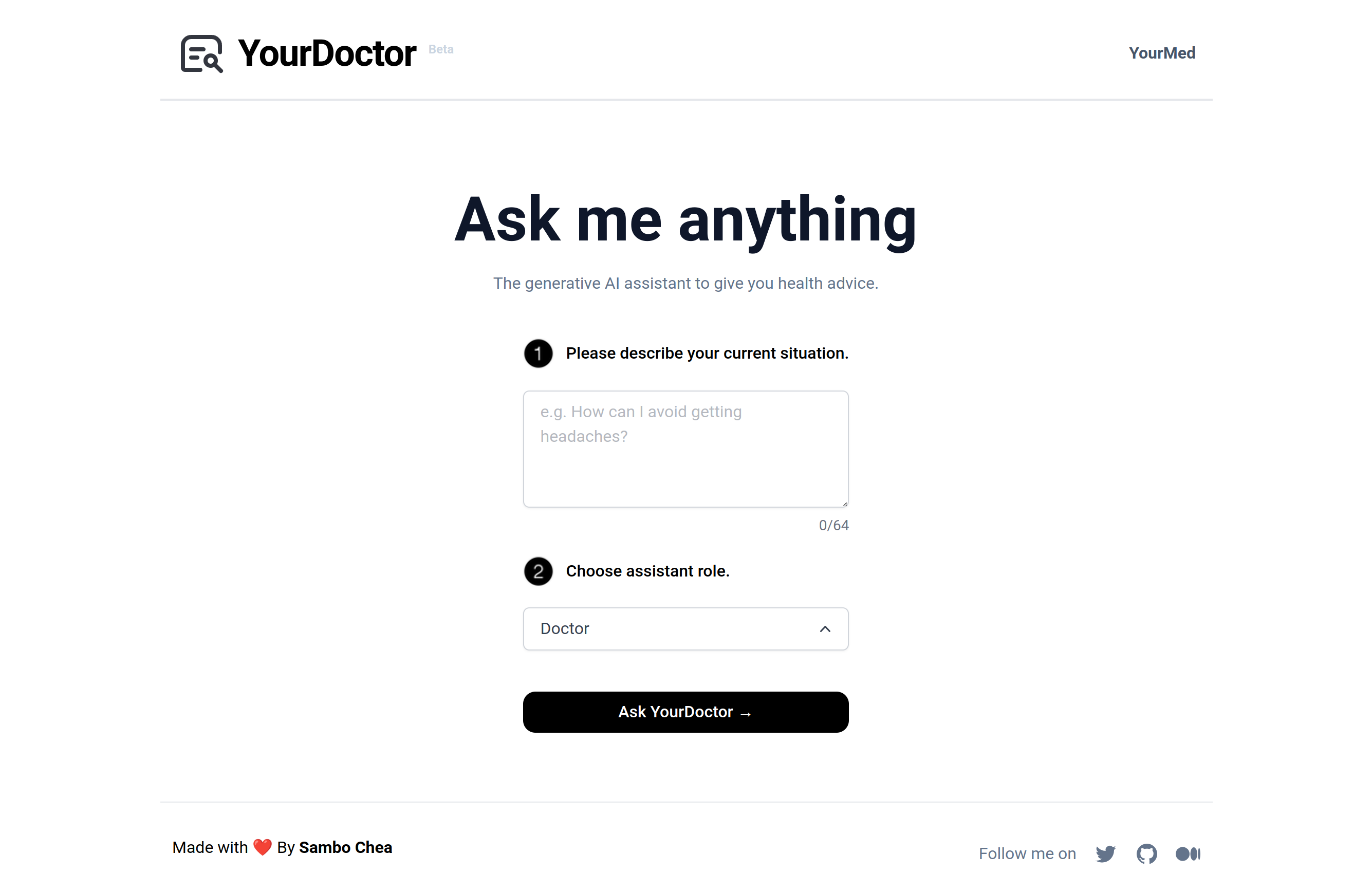 Yourdoctor - आपको स्वास्थ्य सलाह देने के लिए जेनेरिक एआई सहायक। मीडिया 3