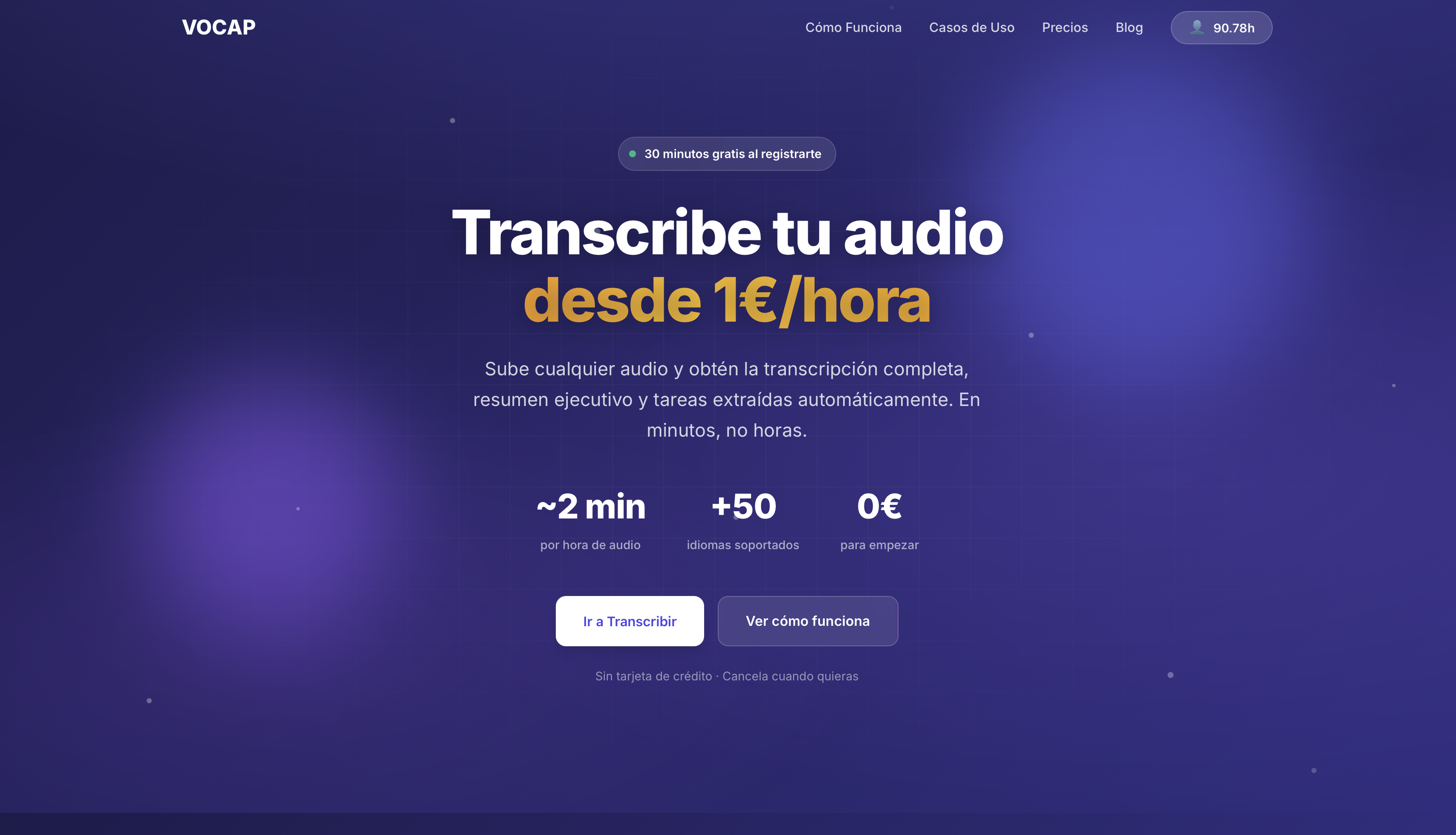 VOCAP - Screenshot 2 showing product features and functionality