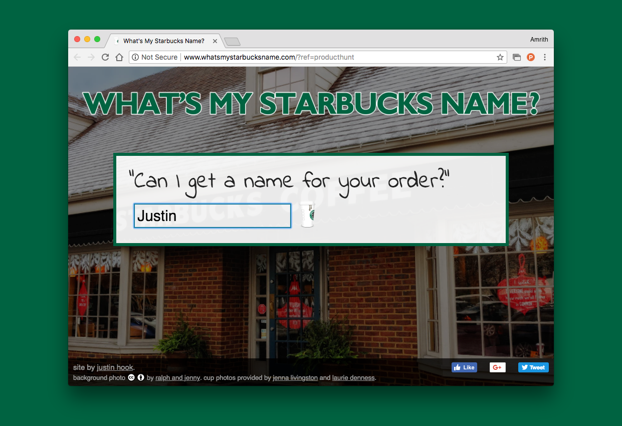 What's My Starbucks Name? gallery image