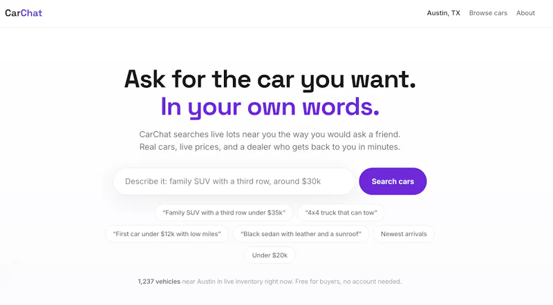 CarChat screenshot 1
