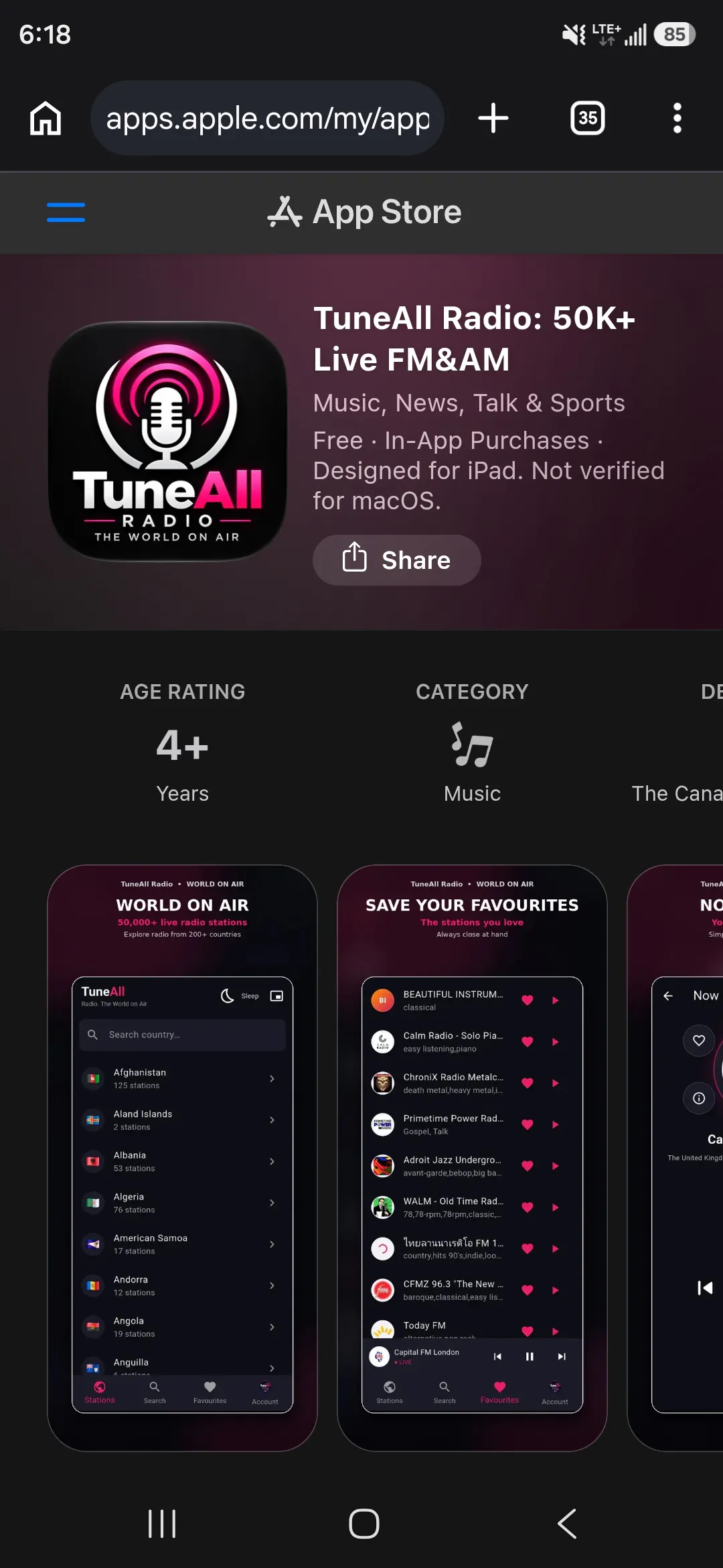 TuneAll Radio gallery image