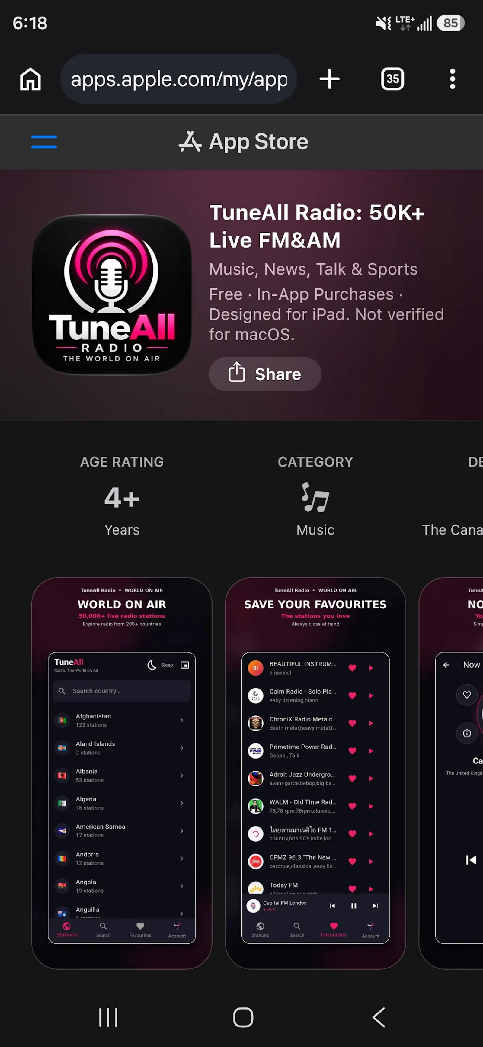 TuneAll Radio screenshot 4