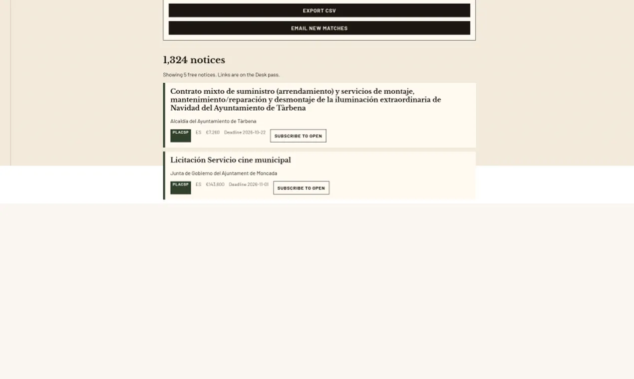 TenderMCP gallery image
