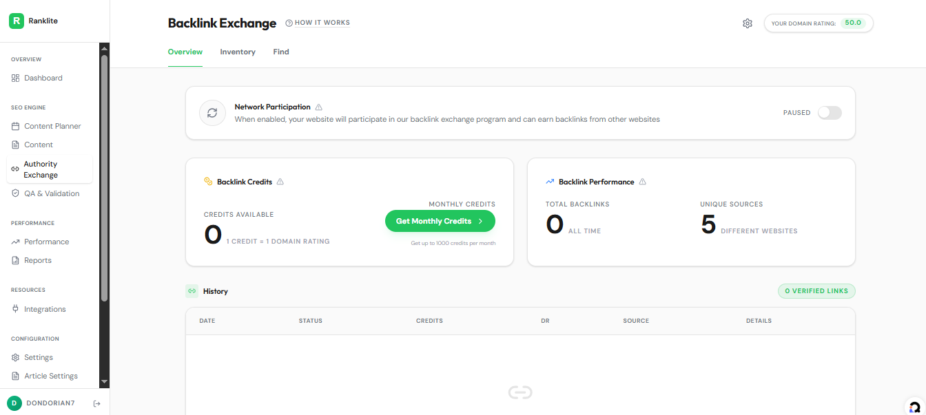 Ranklite - Screenshot 4 showing product features and functionality