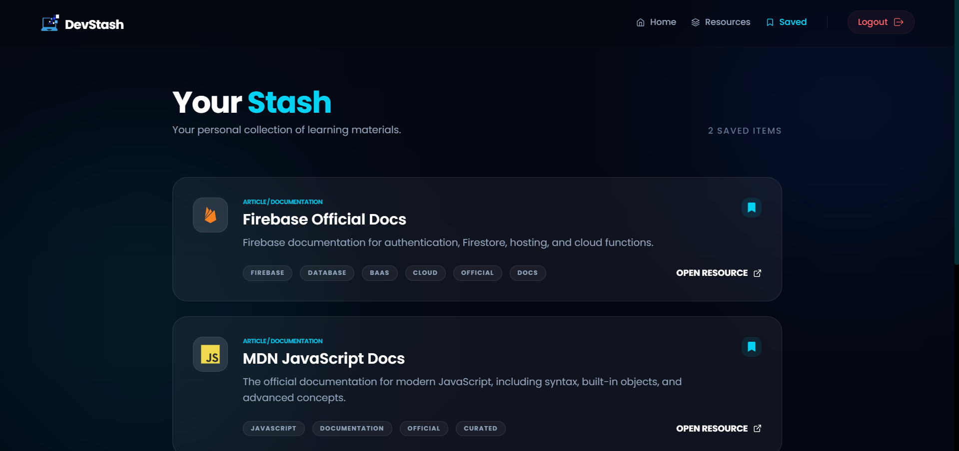 DevStash gallery image