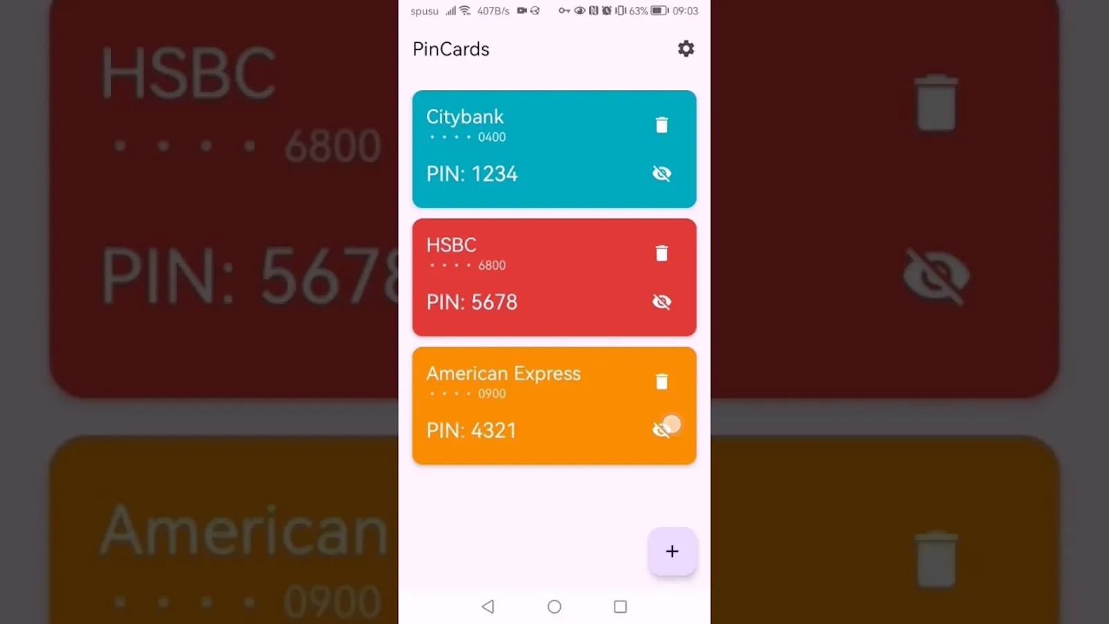 PinCards screenshot 1 (video preview)