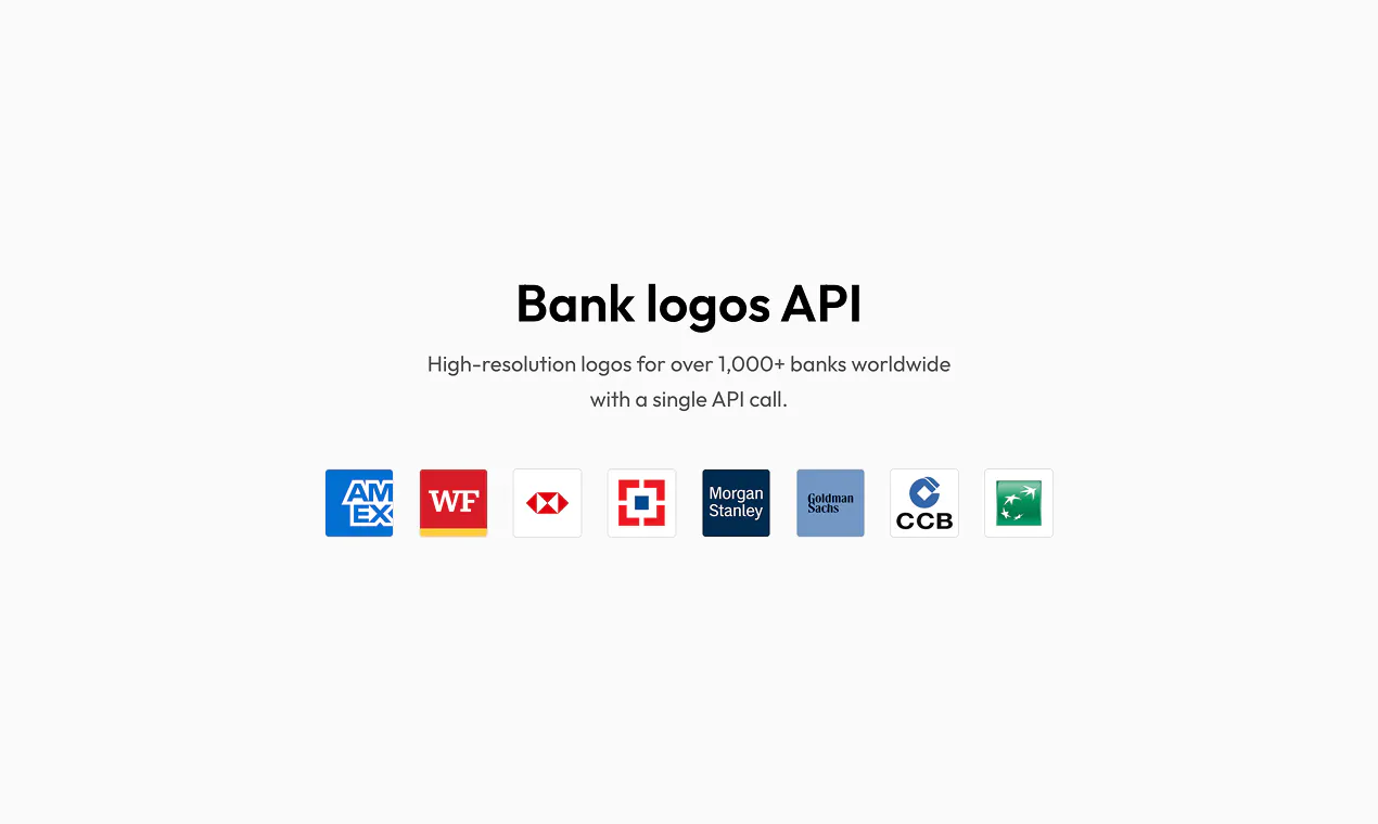 Bank logos API gallery image
