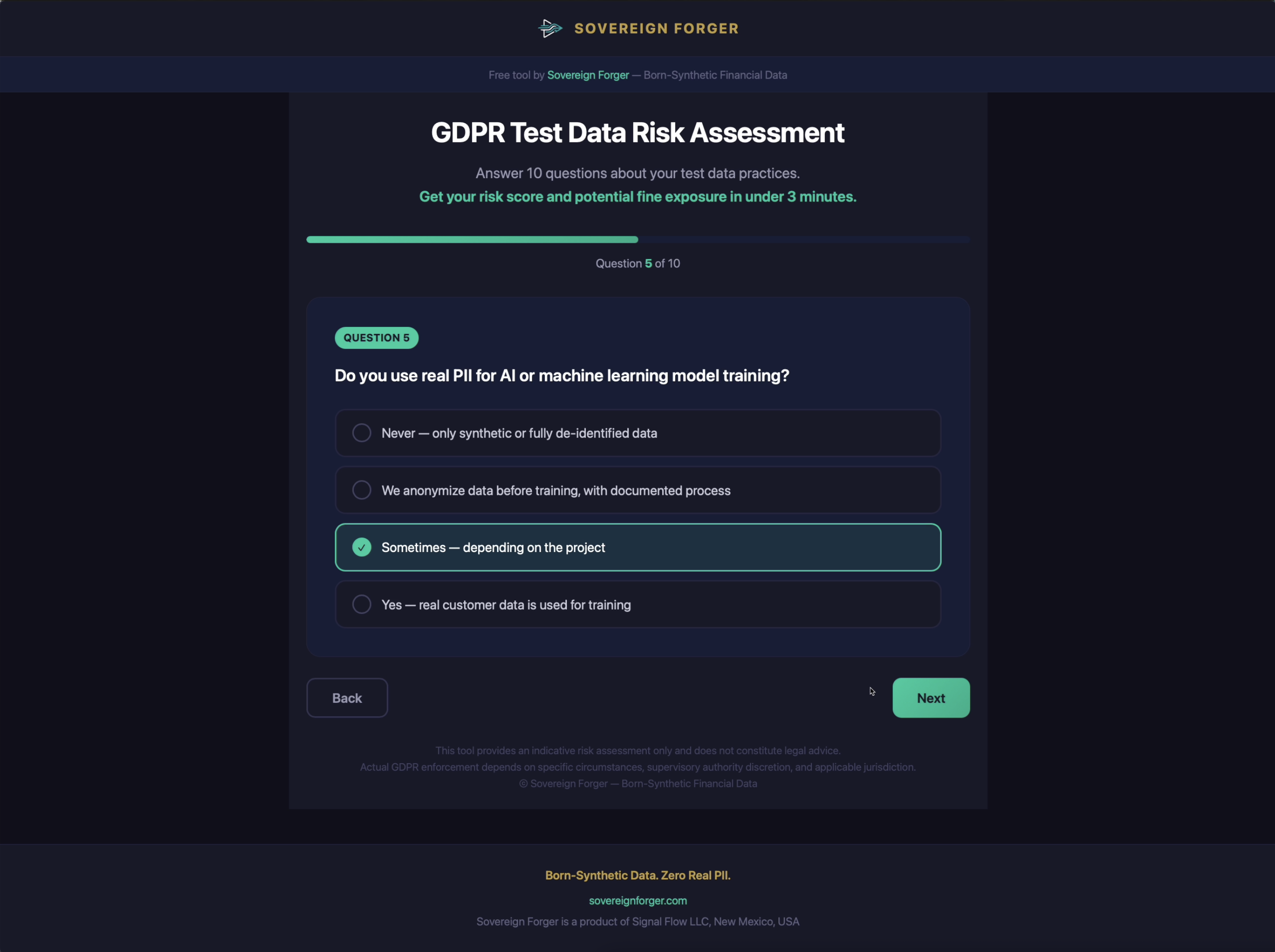 GDPR Test Data Risk Assessment gallery image