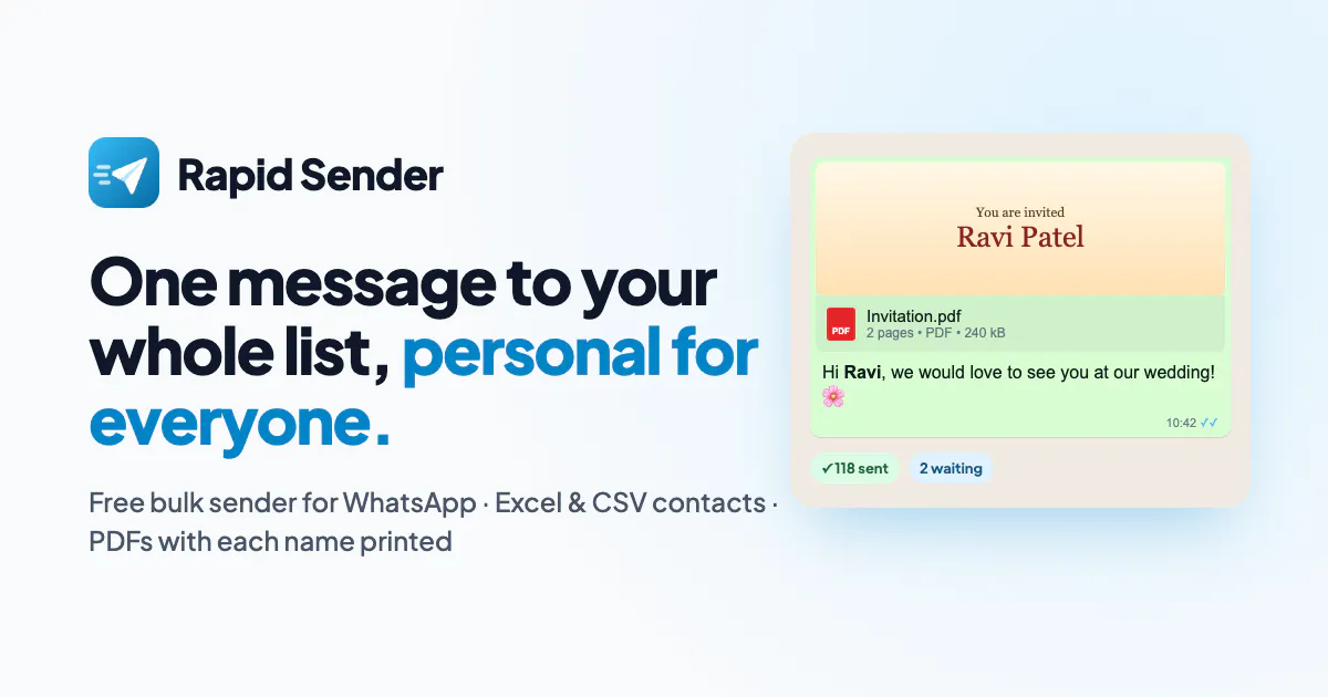 Rapid Sender gallery image
