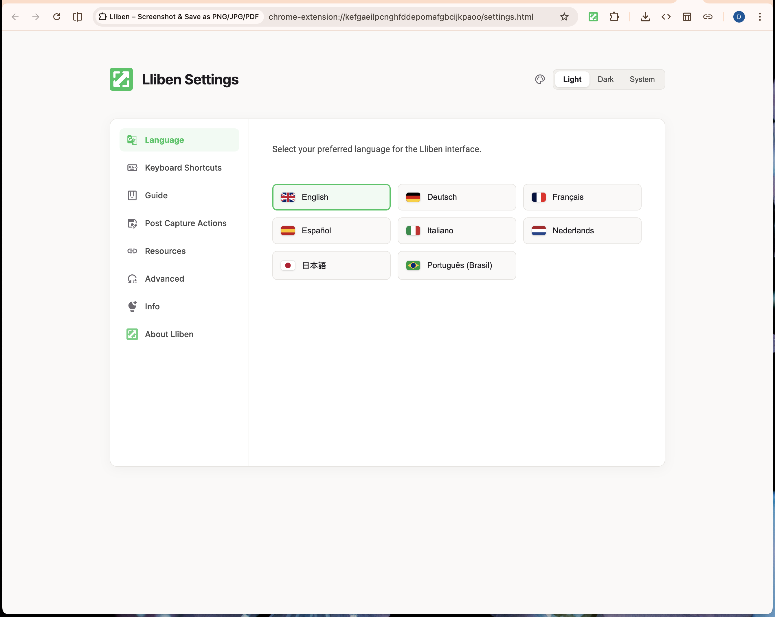 Lliben-Simple Screenshot Tool for Chrome - Screenshot 4 showing product features and functionality
