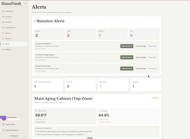 HumiVault screenshot 2