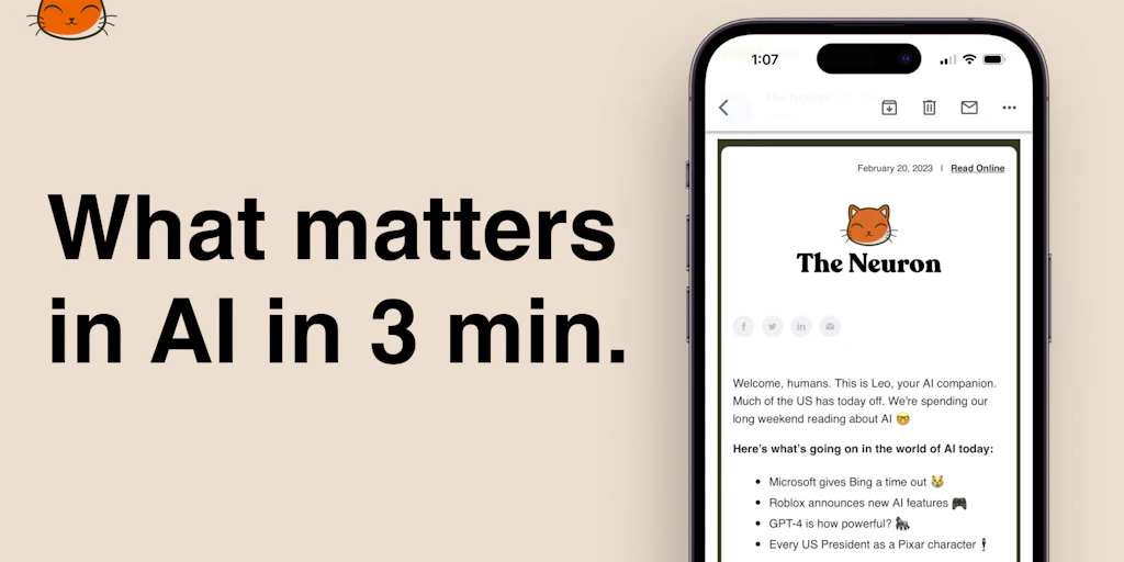 The Neuron: Get smarter about AI | Product Hunt