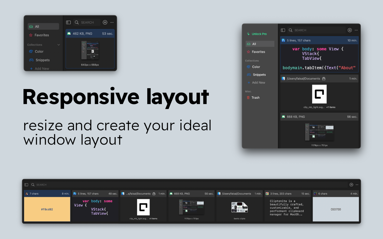 Cliptonite - Manager degli appunti media 3
