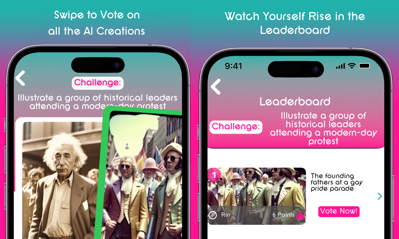 Gamurai - AI Creative Competition iPhone App Medien 3