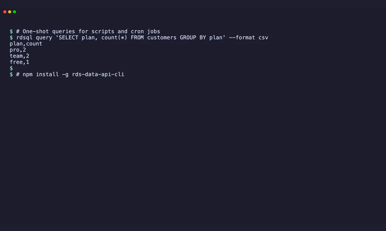 rdsql gallery image