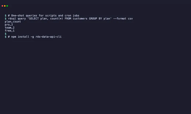 rdsql screenshot 6