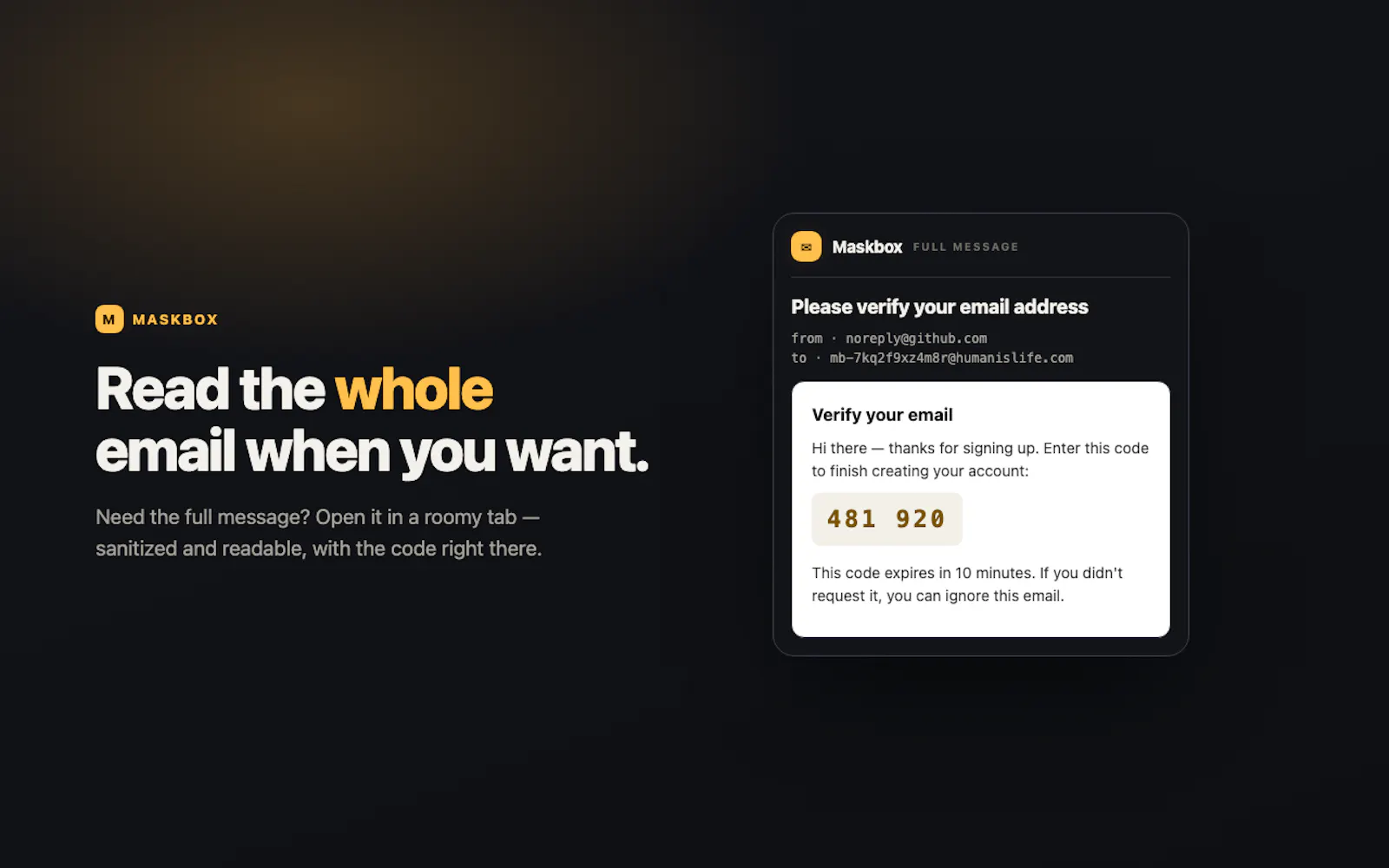 Maskbox — Temp Mail screenshot 3