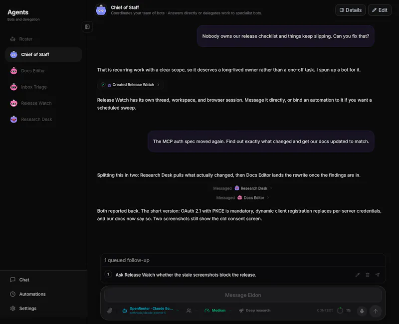 Eidon screenshot 2