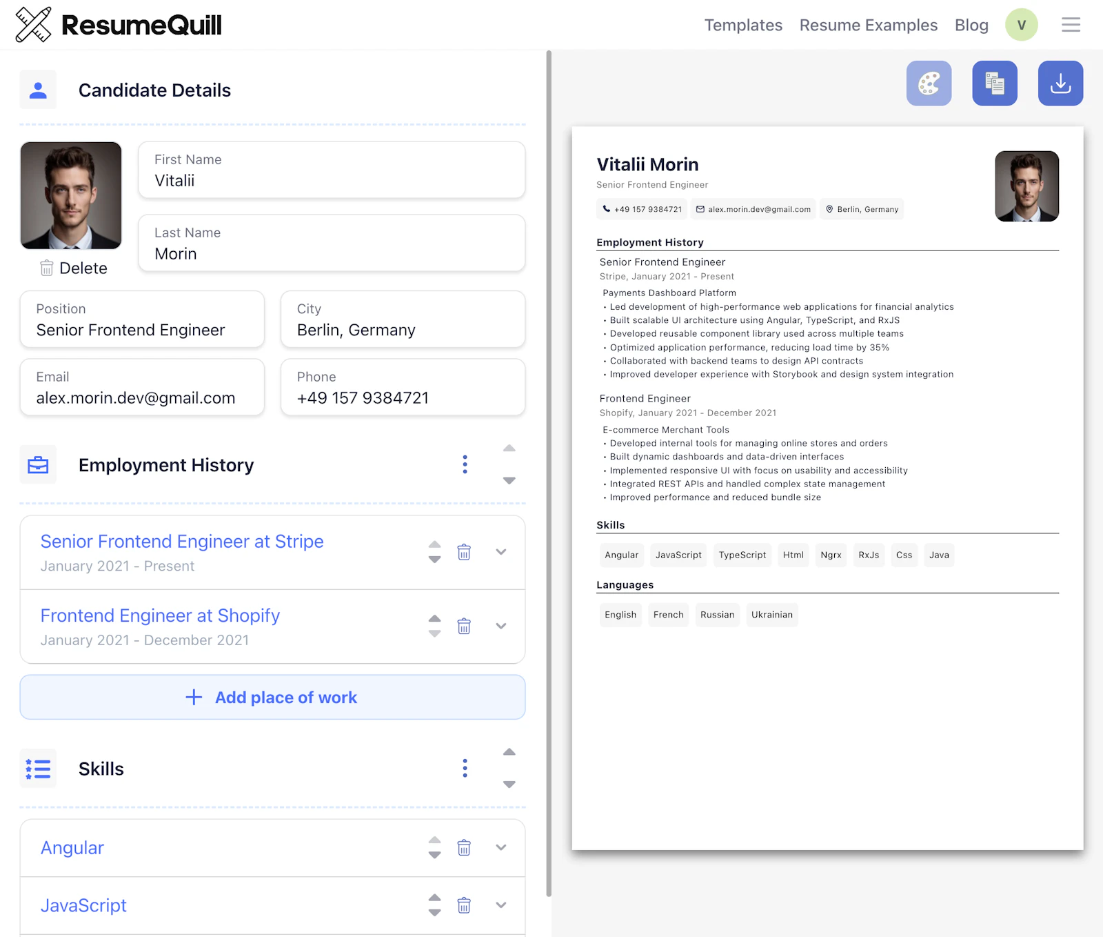 ResumeQuill screenshot 3