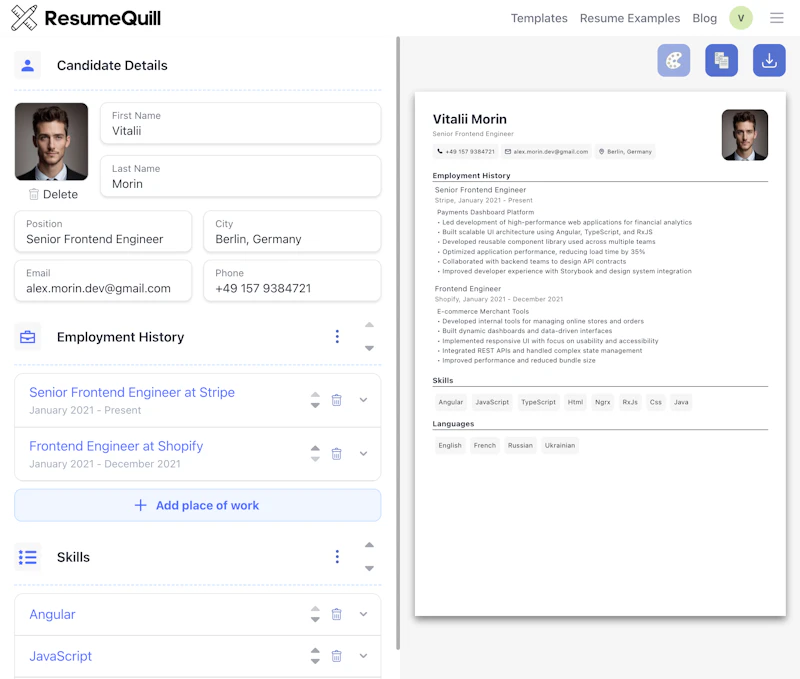 ResumeQuill screenshot 3