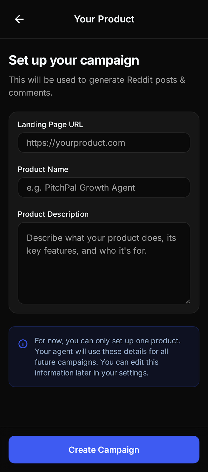PitchPal - Screenshot 2 showing product features and functionality