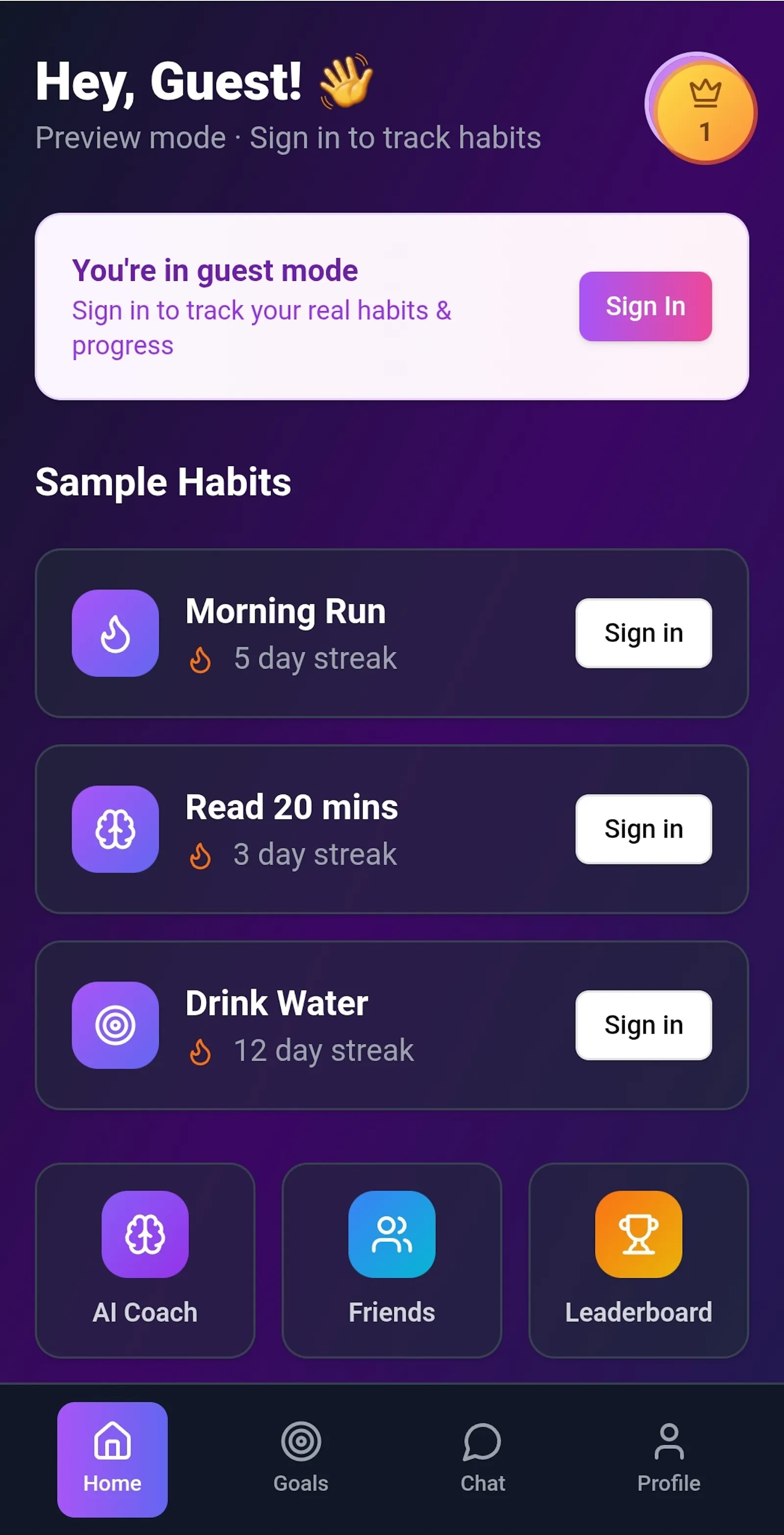 Habit Forge screenshot 1