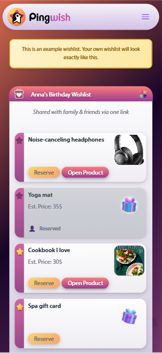 Pingwish - Screenshot 5 showing product features and functionality