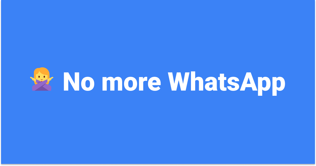 No More WhatsApp gallery image