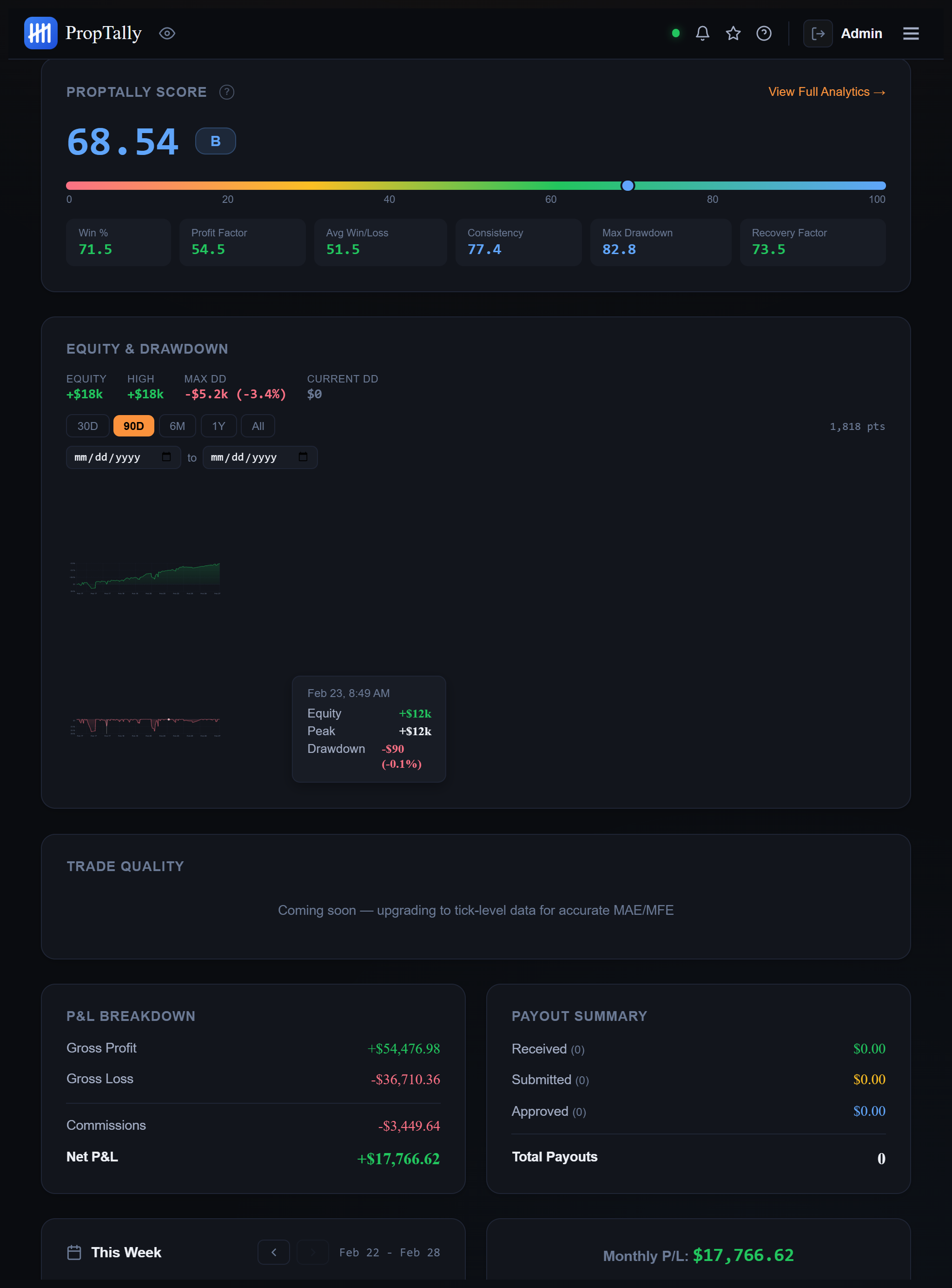 PropTally - Screenshot 2 showing product features and functionality