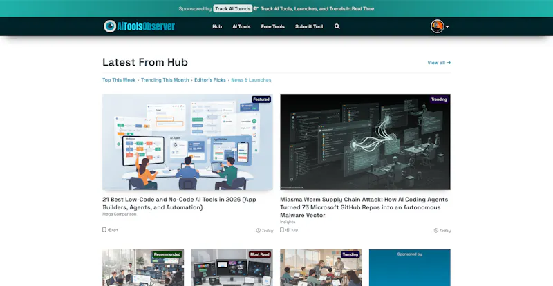 AiToolsObserver screenshot 2