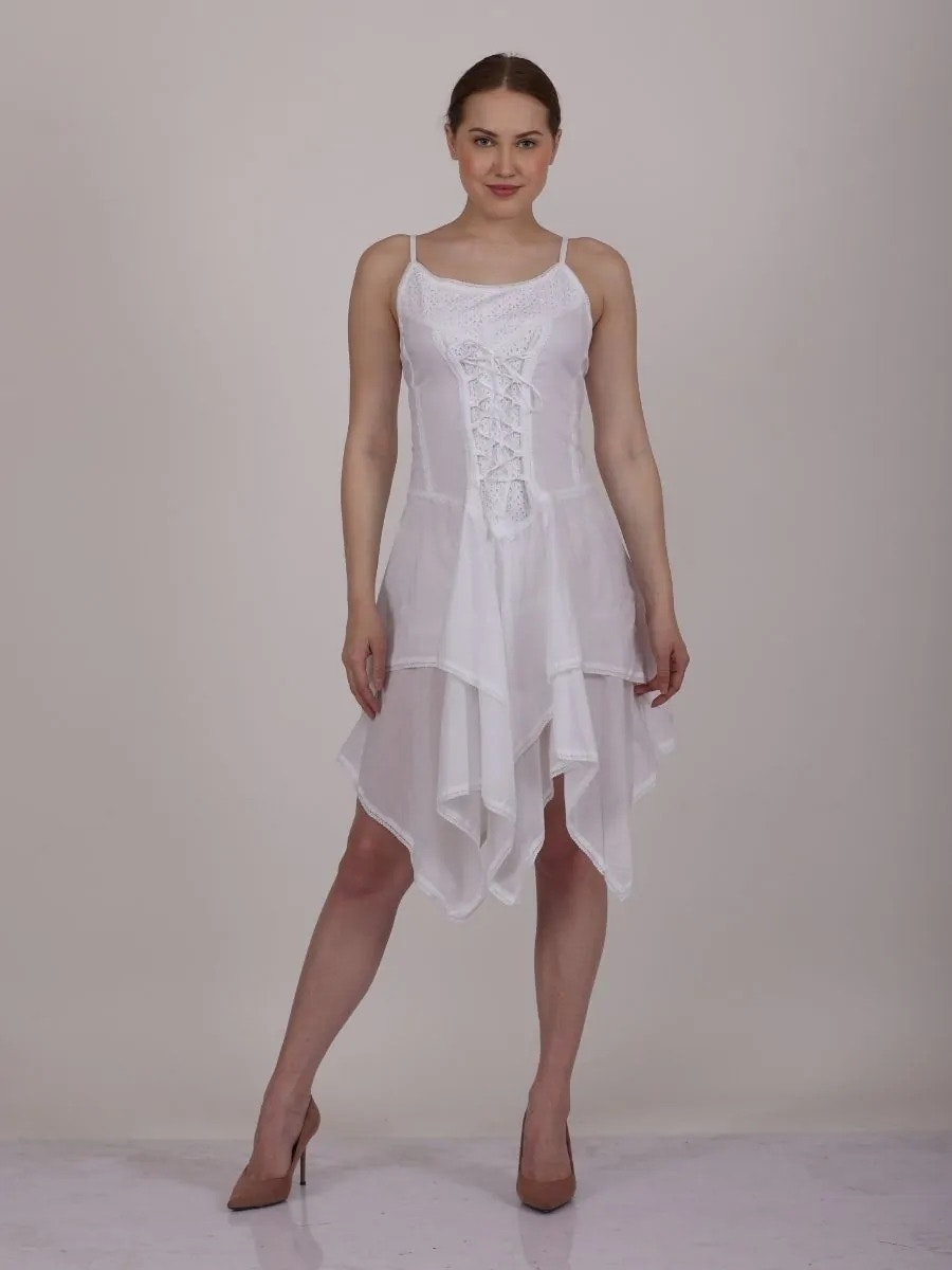 Flowy White Summer Dresses for Women