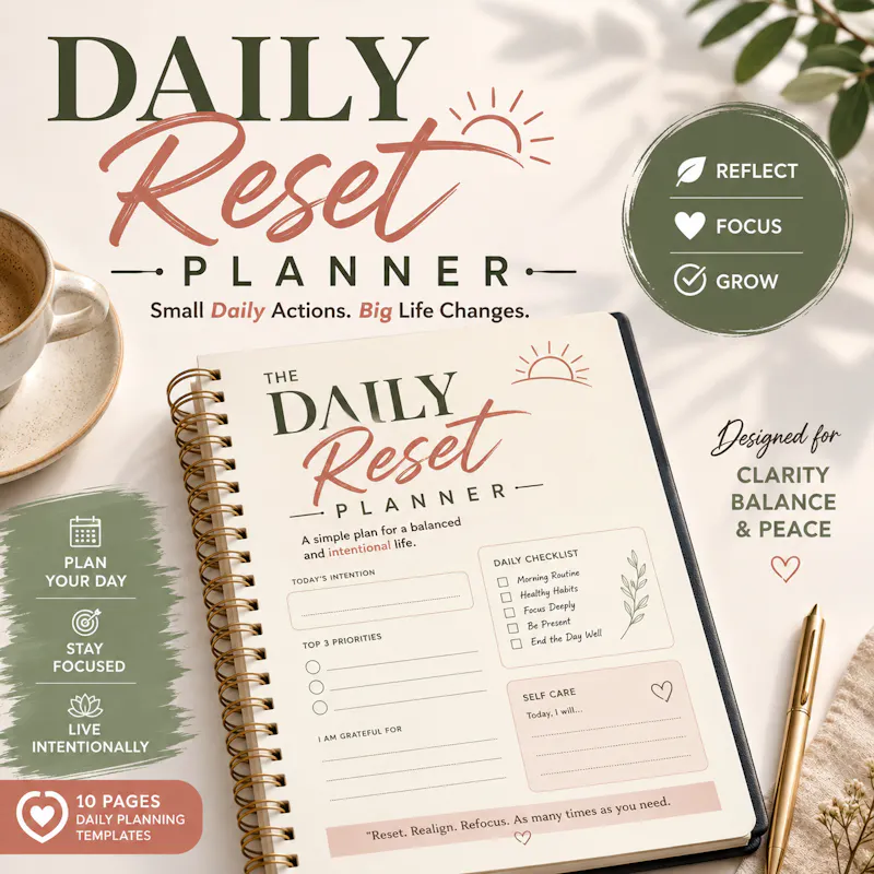 Daily Reset Planner |Start Every Morning screenshot 1
