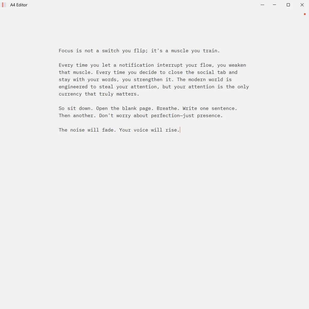 A4 Editor screenshot