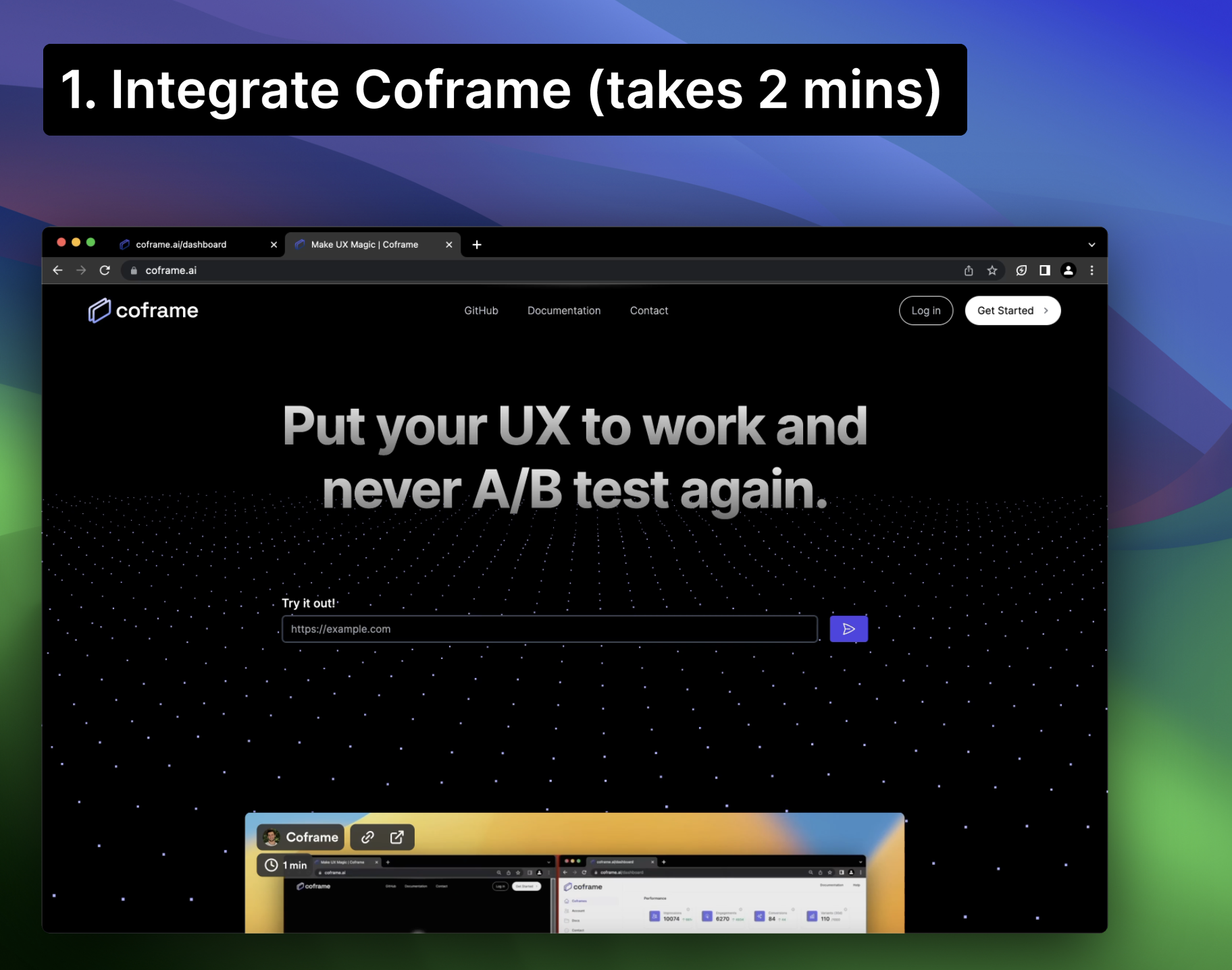 COFRAME - Пусть ваш сайт оптимизируется с генеративным A/B -тестированием медиа 3
