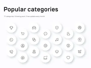 Myicons vโ1.21 Vector Line Icons Pack gallery image