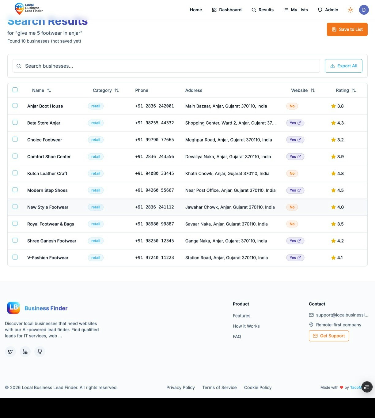 Local Business Lead Finder gallery image