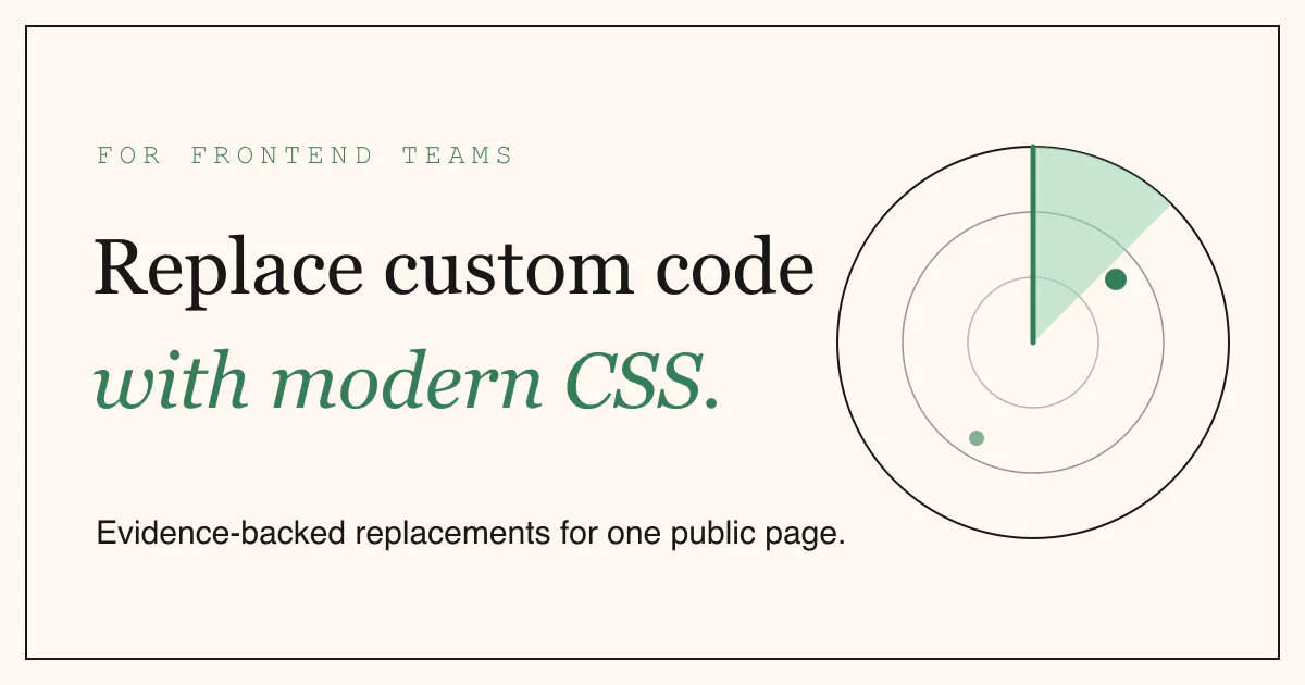 Modern CSS Radar gallery image